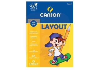 Bloco Layout A4 63g 50 Folhas - Canson