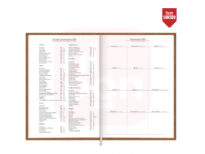 Agenda Executiva Costurada Diária 14,5 x 20,5 cm Prátika Cores 2024