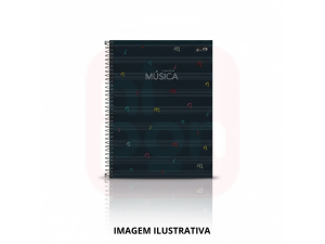 Caderno Universitário Música – 80 Folhas